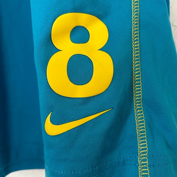 Barcelona Teal/Yellow Medium Nike Shorts #8 - Picture 3 of 7